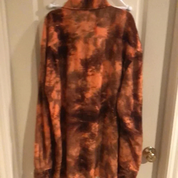 Possi Button Up Tie Dye Business Casual Shirt 2X - Picture 4 of 5
